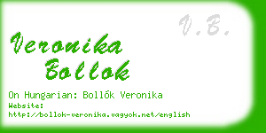 veronika bollok business card